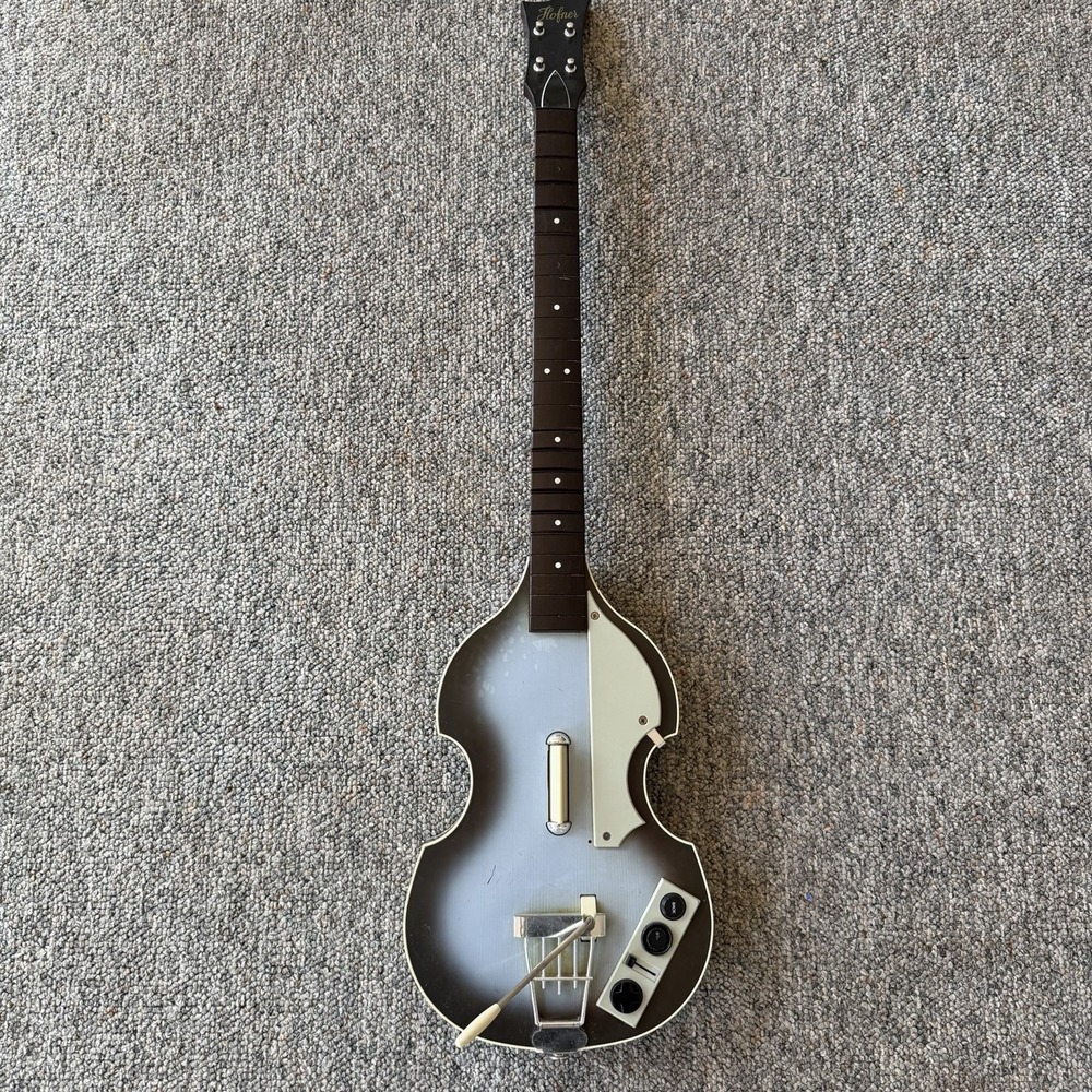 Xbox 360 Rock Band Beatles Hofner Bass Wireless Guitar Controller XBGTS3 AsIs